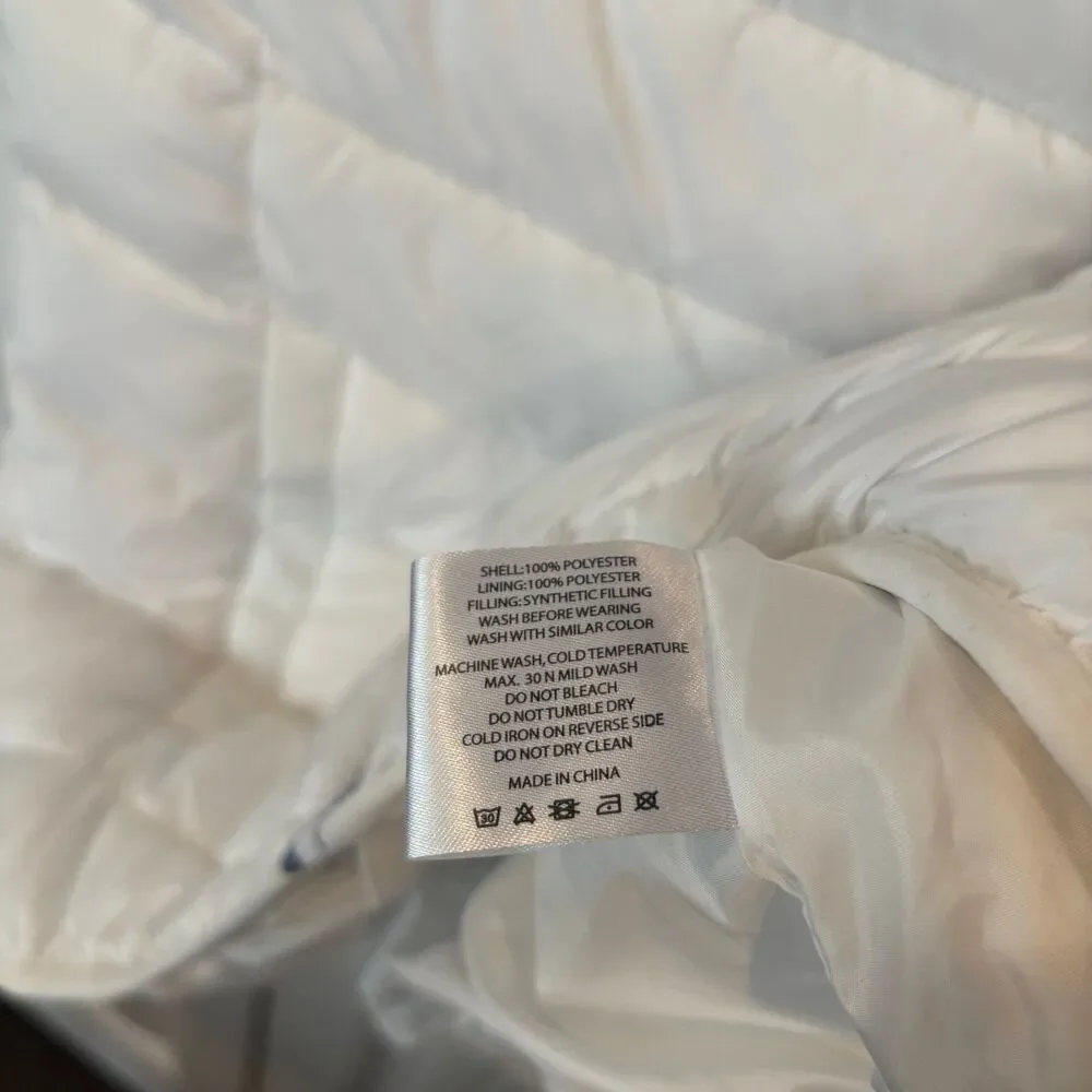 Zyia White Vondelpark Puffer‎ Vest Size XL